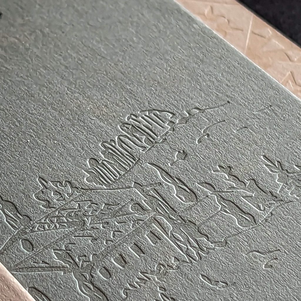 letterpress trouwkaart toscane