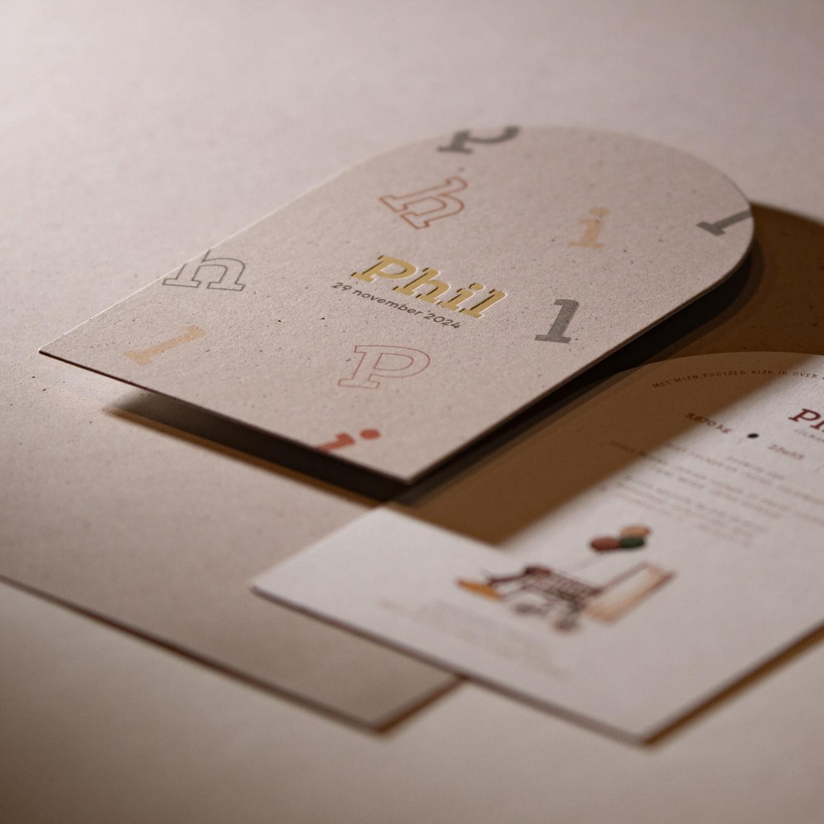 geboortekaart illustratie